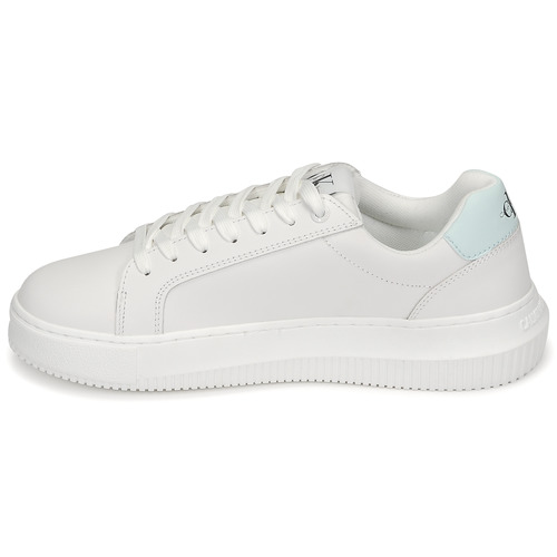 Calvin Klein Jeans - CHUNKY CUPSOLE LACEUP MON LTH WN - Blanc / Vert