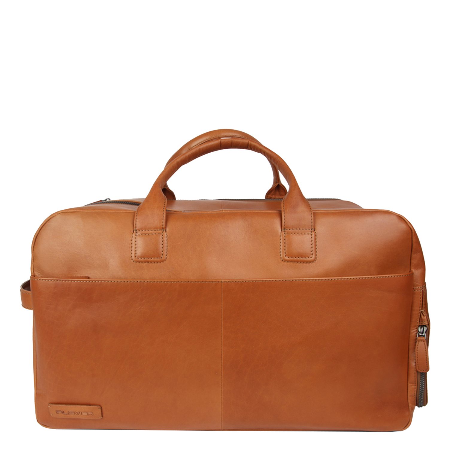 Plevier Breccia Weekender cognac