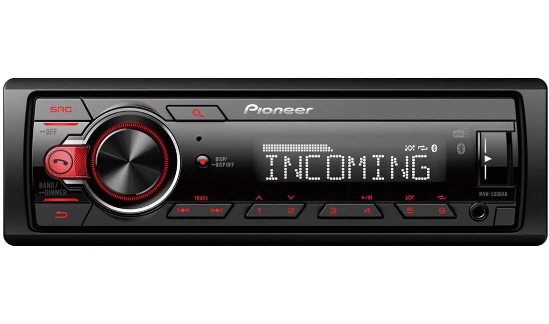 Pioneer MVH-330DAB med Bluetooth 1DIN