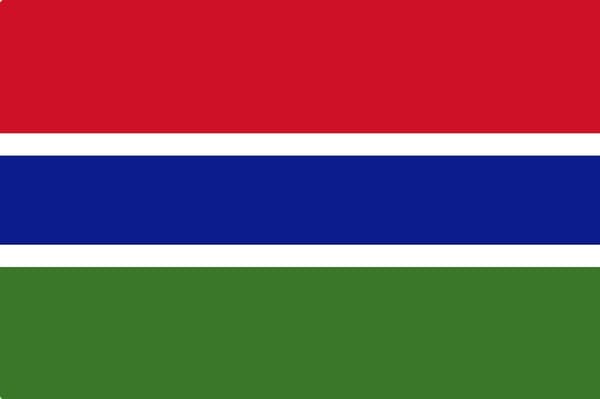 Gambia flagg
