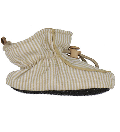 Melton Hausschuhe - Striped - Beige