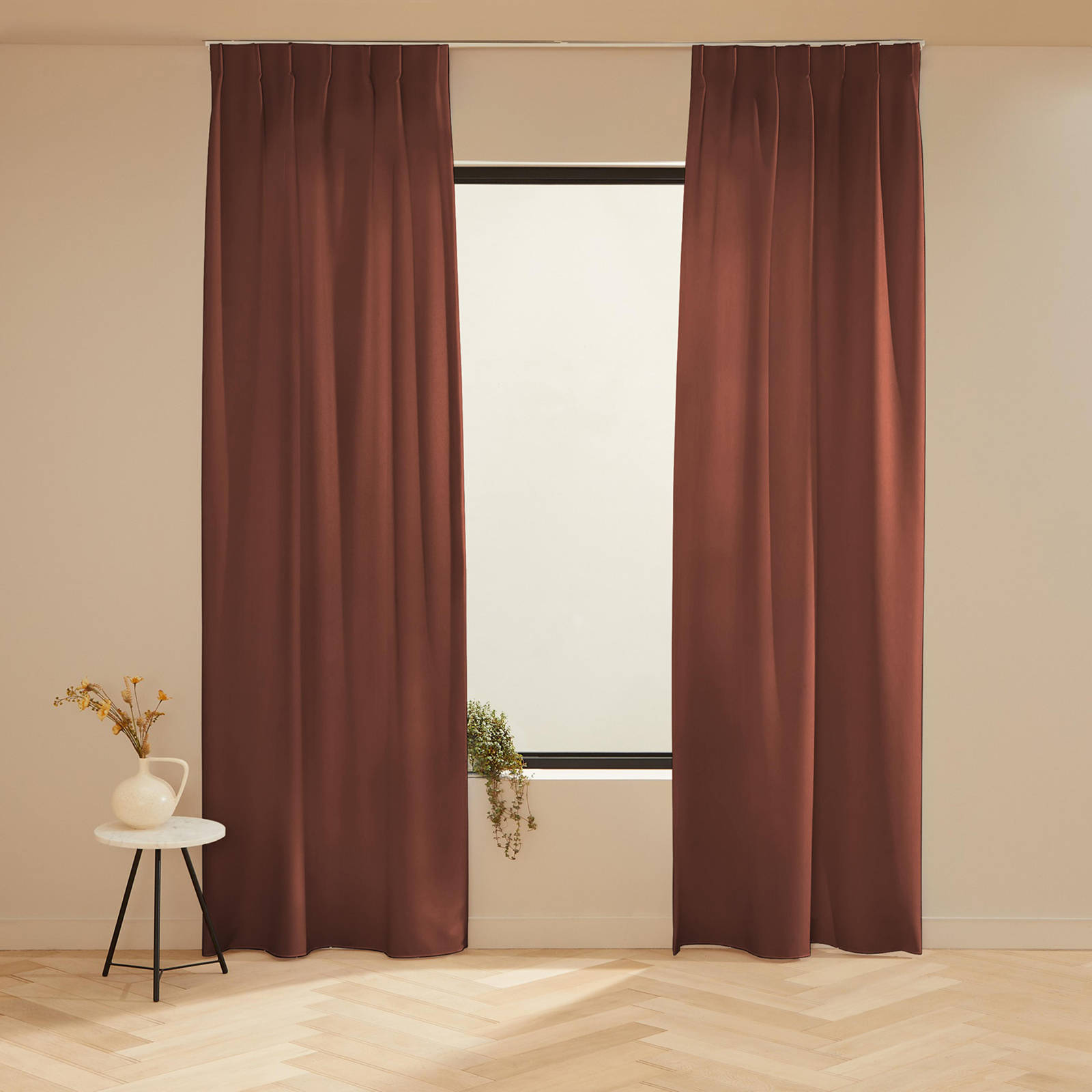 NOUS Living verduisterend gordijn Helena 43 maroon