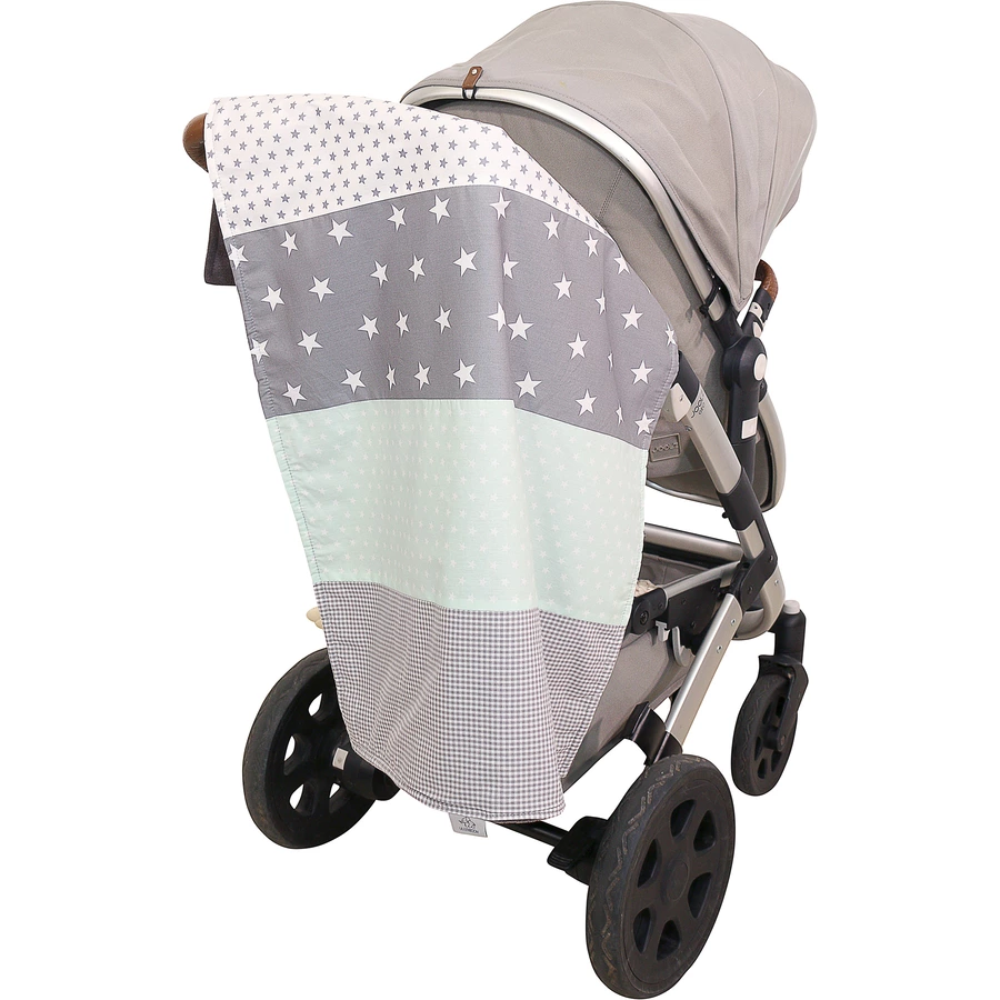 Ullenboom Babydecke & Kuscheldecke 100X140 cm Mint Grau