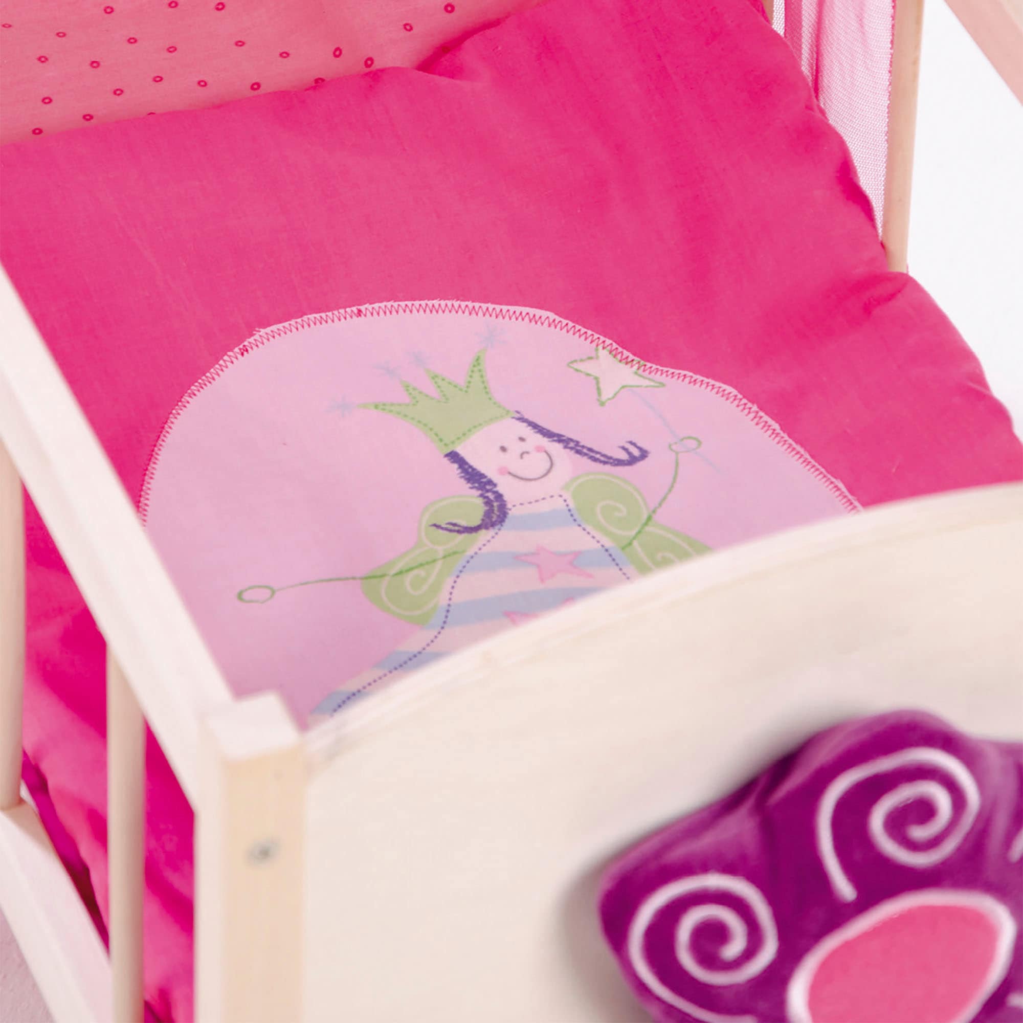 roba® Puppenbett »Happy Fee« mit Himmel