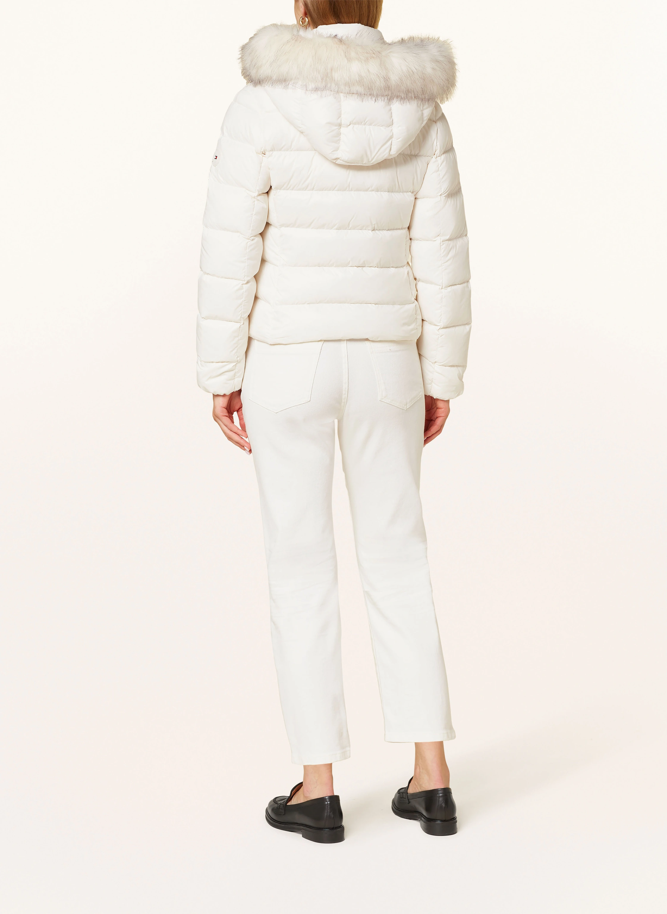 TOMMY HILFIGER Daunenjacke GLOSS DOWN TYRA mit Kunstpelz