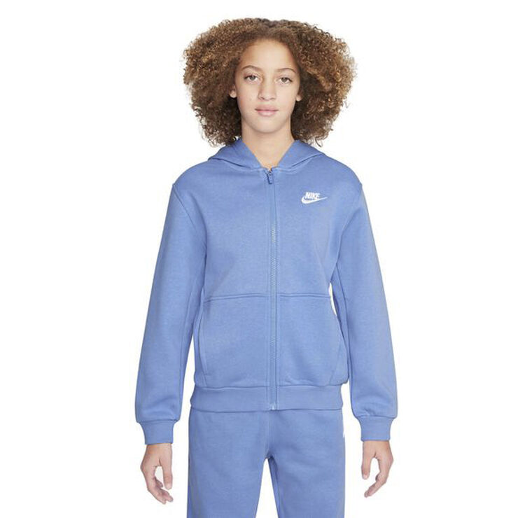 Nike Club Fleece Haettetroje Blå