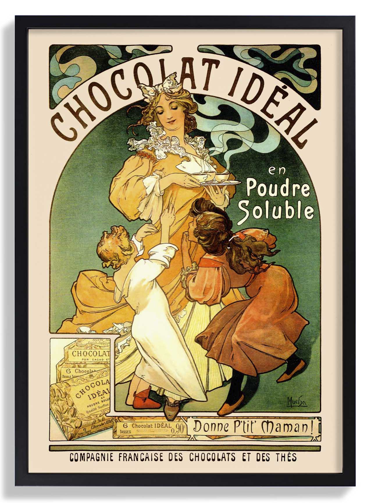 Chocolat Ideal von Alphonse Mucha