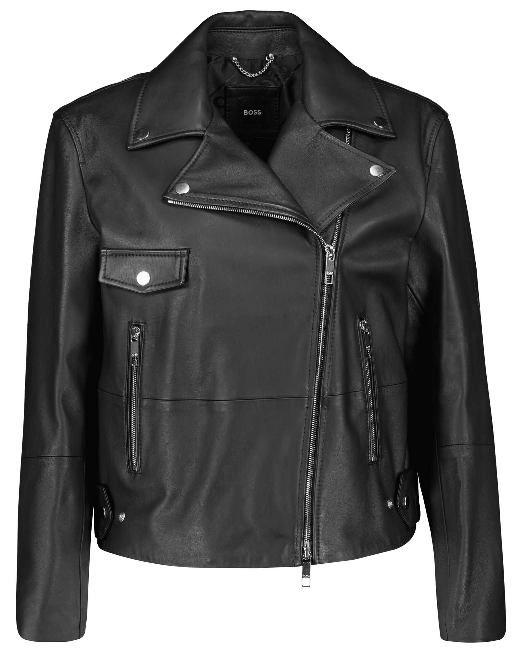 BOSS| Damen Lederjacke SAJINA Slim Fit