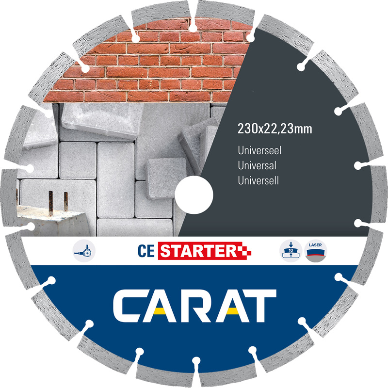 Carat diamantzaag universeel ce starter Ø230x22,23mm