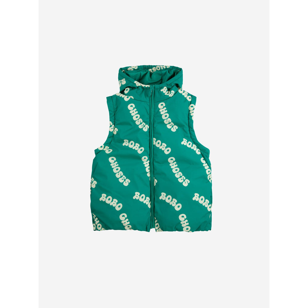 Køb Bobo Choses Green Wavy Bobo Choses All Over Lys Vatteret Anorak