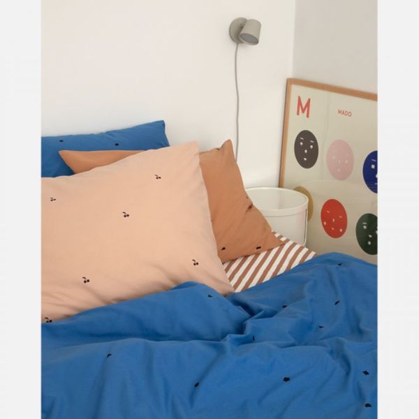 Studio Ditte Dekbedovertrek - Speelse Blokken - 200 x 200/220 cm - Kobaltblauw