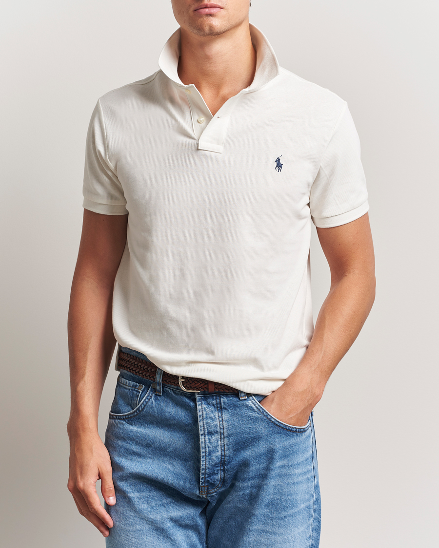 Polo Ralph Lauren Slim Fit Polo Pale Cream