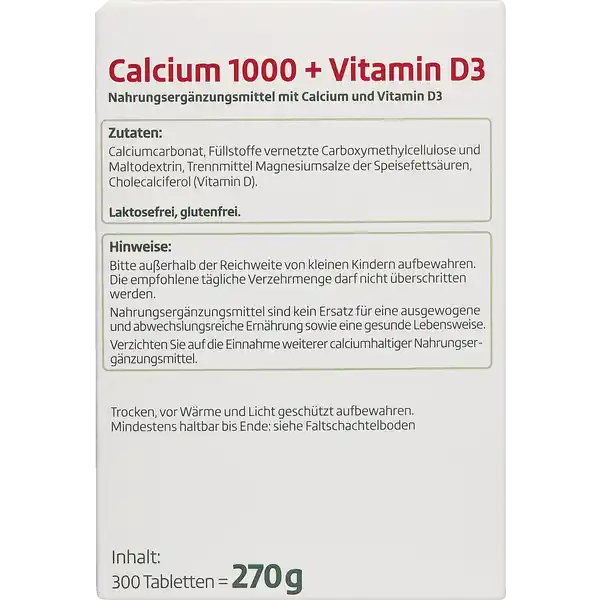 Calcium 1000 + Vitamin D3