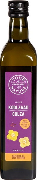 Your Organic Nature Koolzaad Olie bio 500ml