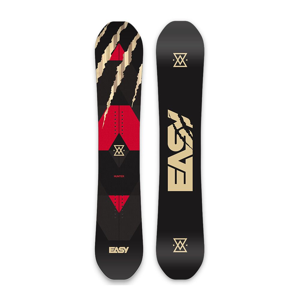 Easy Snowboard HUNTER - Snowboard all-mountain Homme black/red/black