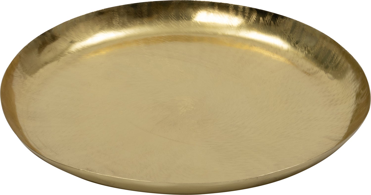 Intratuin dienblad Iza goud D 37,5 H 3,5 cm