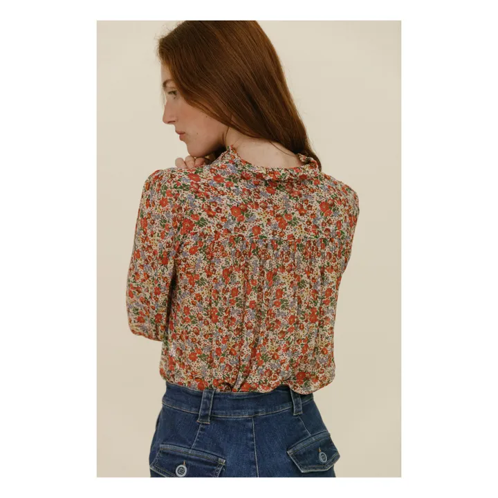 Emile et Ida Blouse Zolina Fleurs des Champs - Collection Femme | Rouge