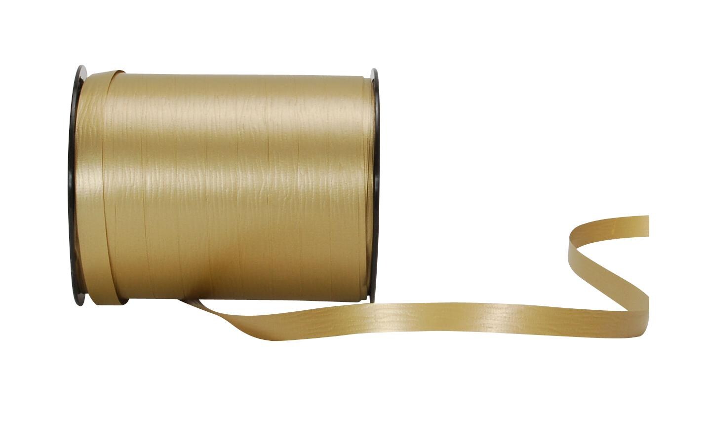 Geschenkband Poly Matt 10 mm x 250 m, GoldKräuselband für Geschenke