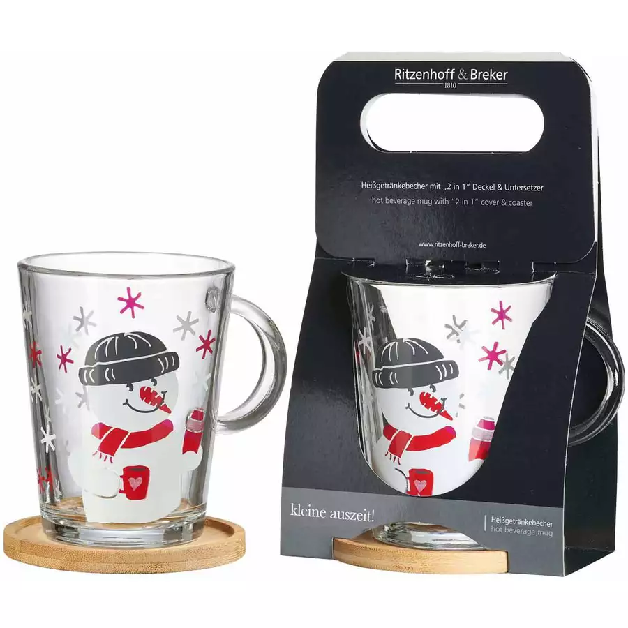 Ritzenhoff & Breker GmbH & Co. KG Teeglas mit Untersetzer Cap Frosty 380 ml transparent