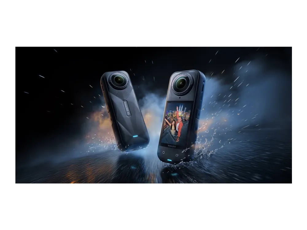 Insta360 X5 - Essentials Bundle - 360° action-kamera - 8K / 30 fps - 72 MP - Bluetooth, Wi-Fi op til 15 m - sort