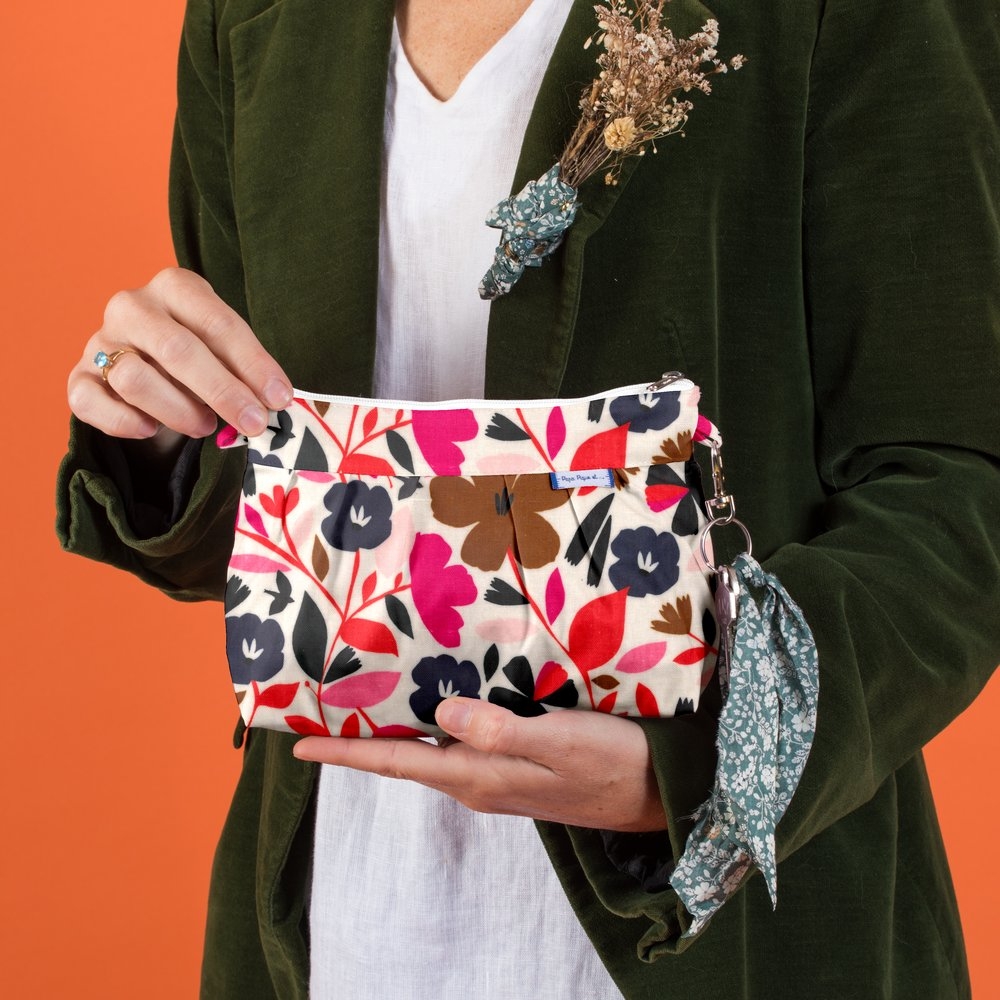 Pochette Plissée Champ Floral