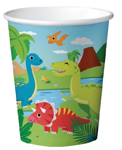 Dinosaurus Bekers 210ml 8st