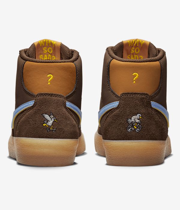 Nike SB x Why So Sad? Bruin High Premium Schuh (light chocolate light blue)