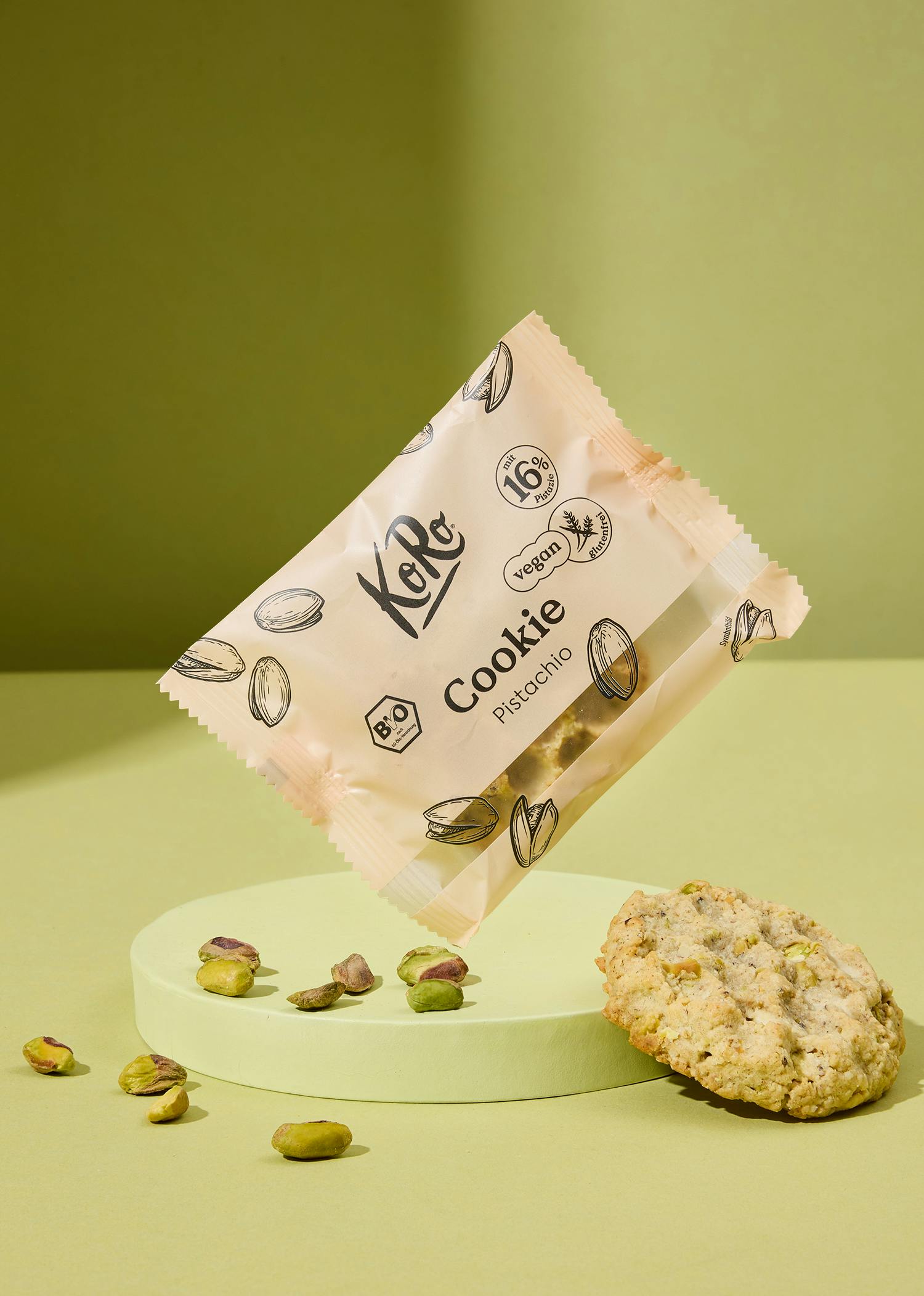 Bio Cookie mit 16 % Pistazie 50 g