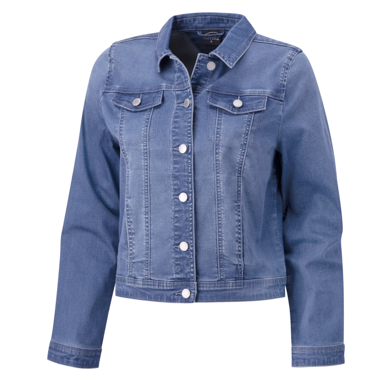Leichte Jeansjacke in Sweat-Qualität.