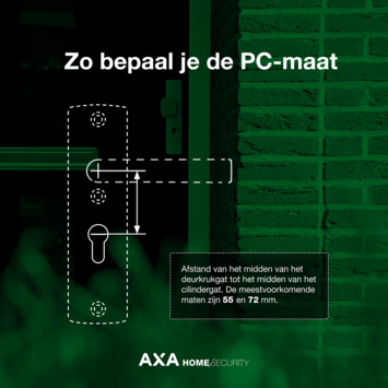 AXA veiligheidsbeslag Edge voordeur aluminium langschild met SKG 3-sterren 55 mm