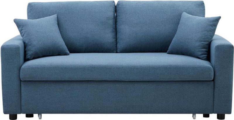 INIZOR - Driezits Bedbank - Turquoise - Stof