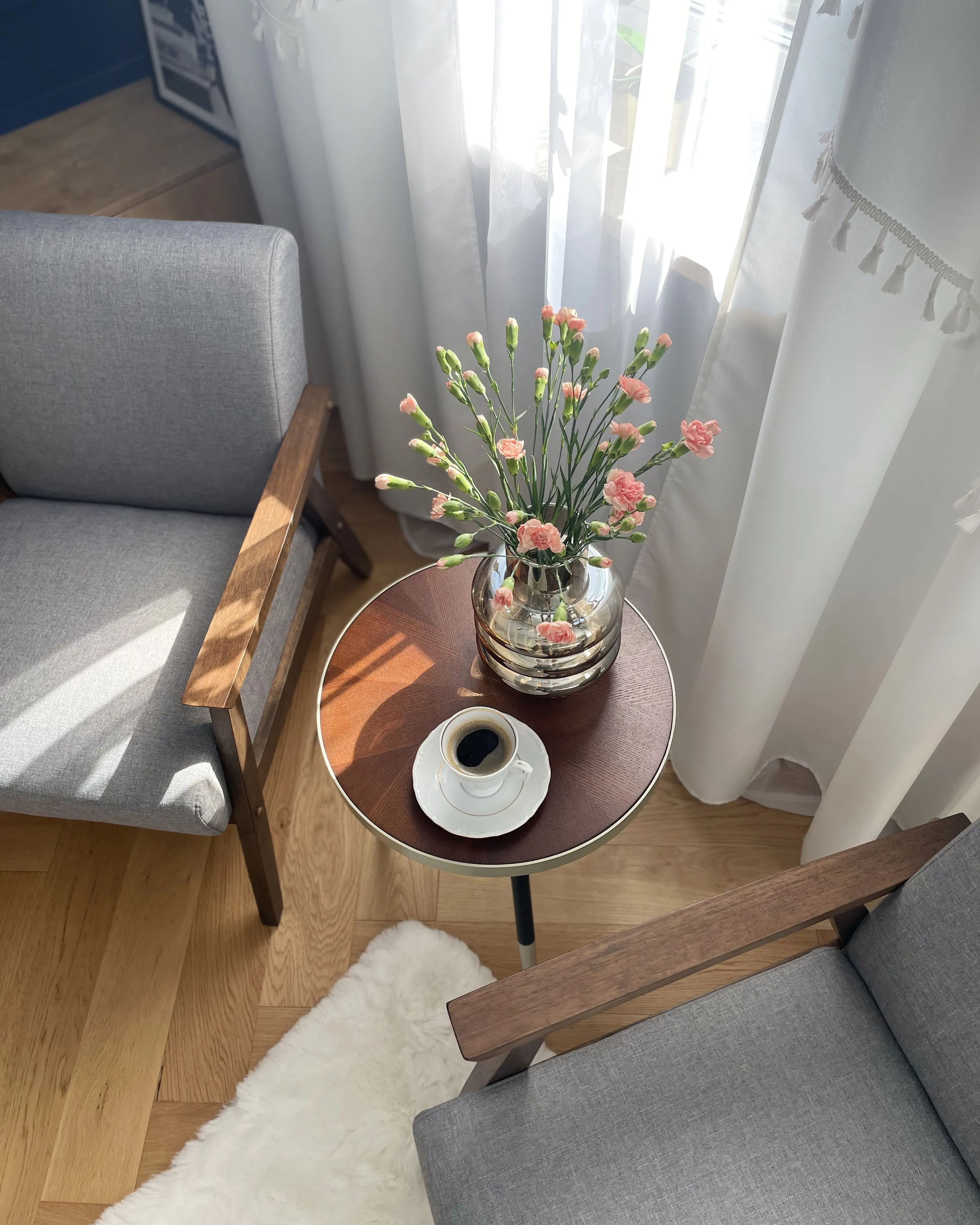 Fauteuil ASNES Stof Grijs