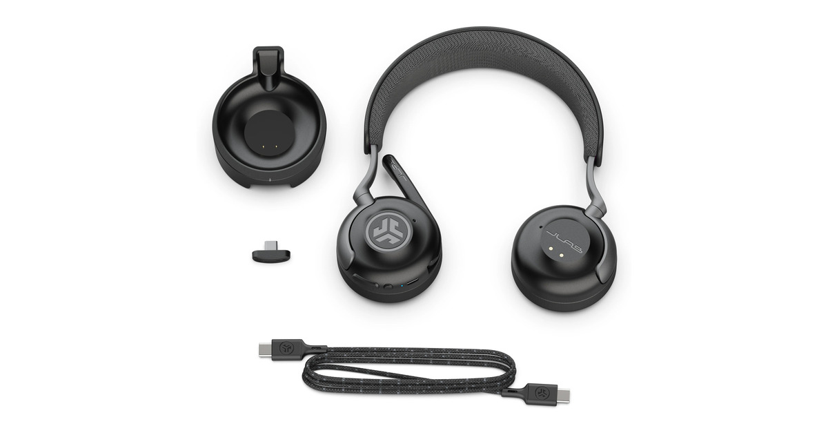 JLabEpic Work ANC Wireless On-Ear Headset    (Zwart, USB-C / Bluetooth)
