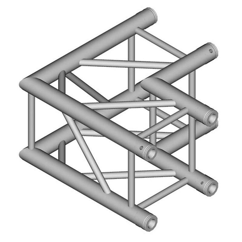 Duratruss DT 34/3-C21-L90 tweeweg vierkant truss hoekstuk 500 mm
