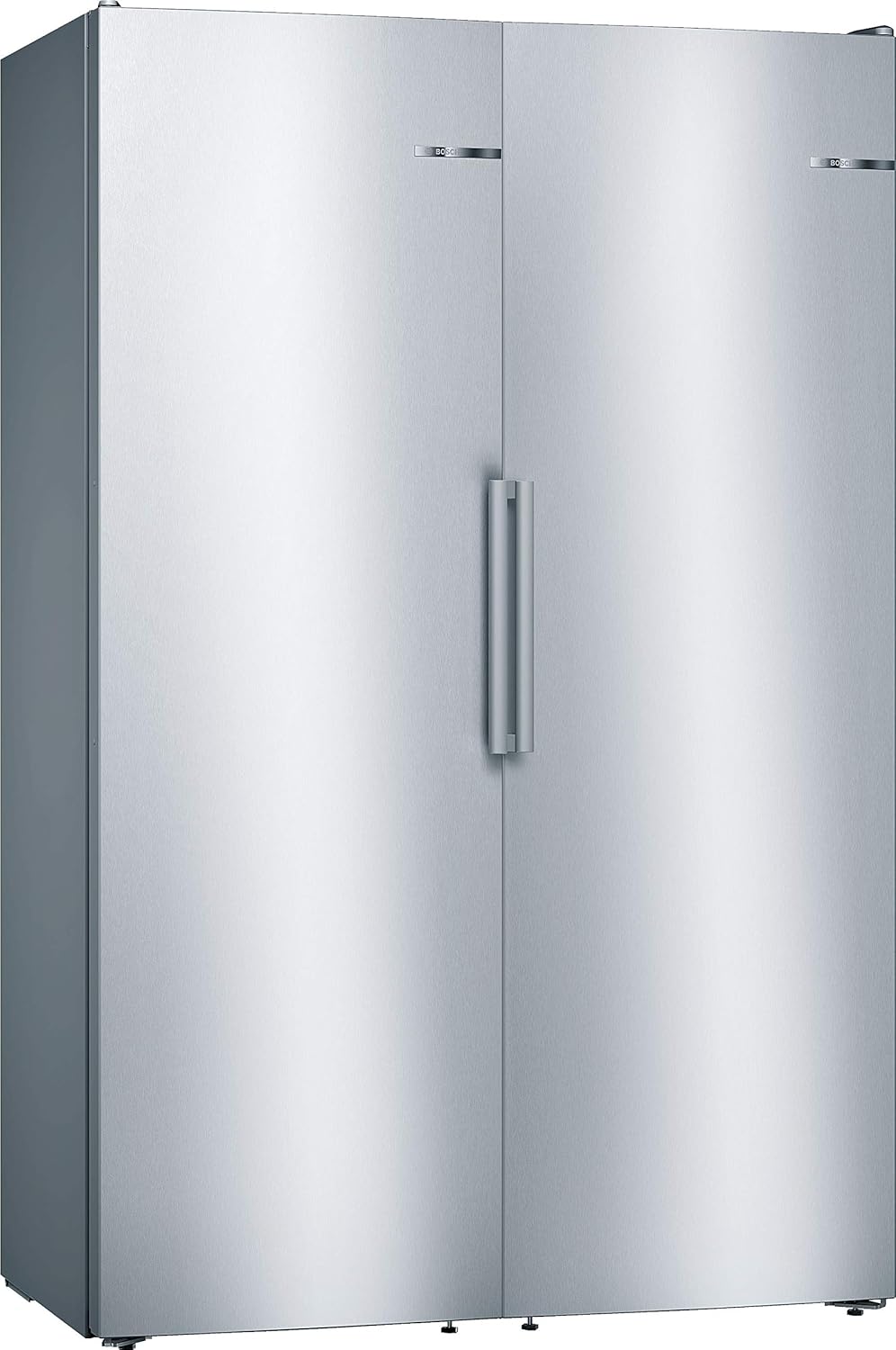 Bosch KAN95VLEP Europäischer Side-by-Side, 186 x 120 cm, 327 kWh pro Jahr, Inox-look, 346 L Kühlteil & 242 L Gefrierteil, NoFrost, VitaFresh