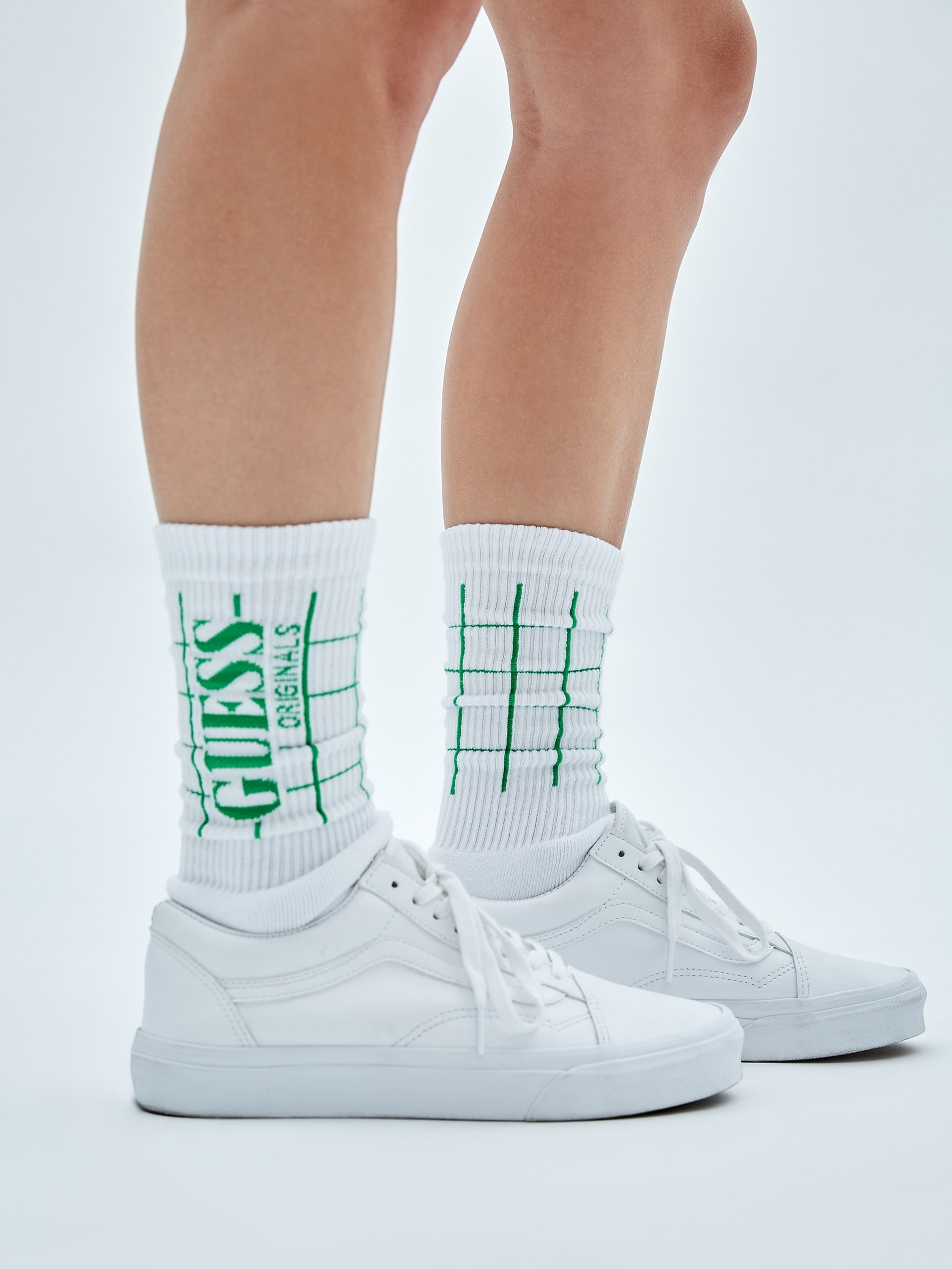 Meias GUESS Originals Grid Crew