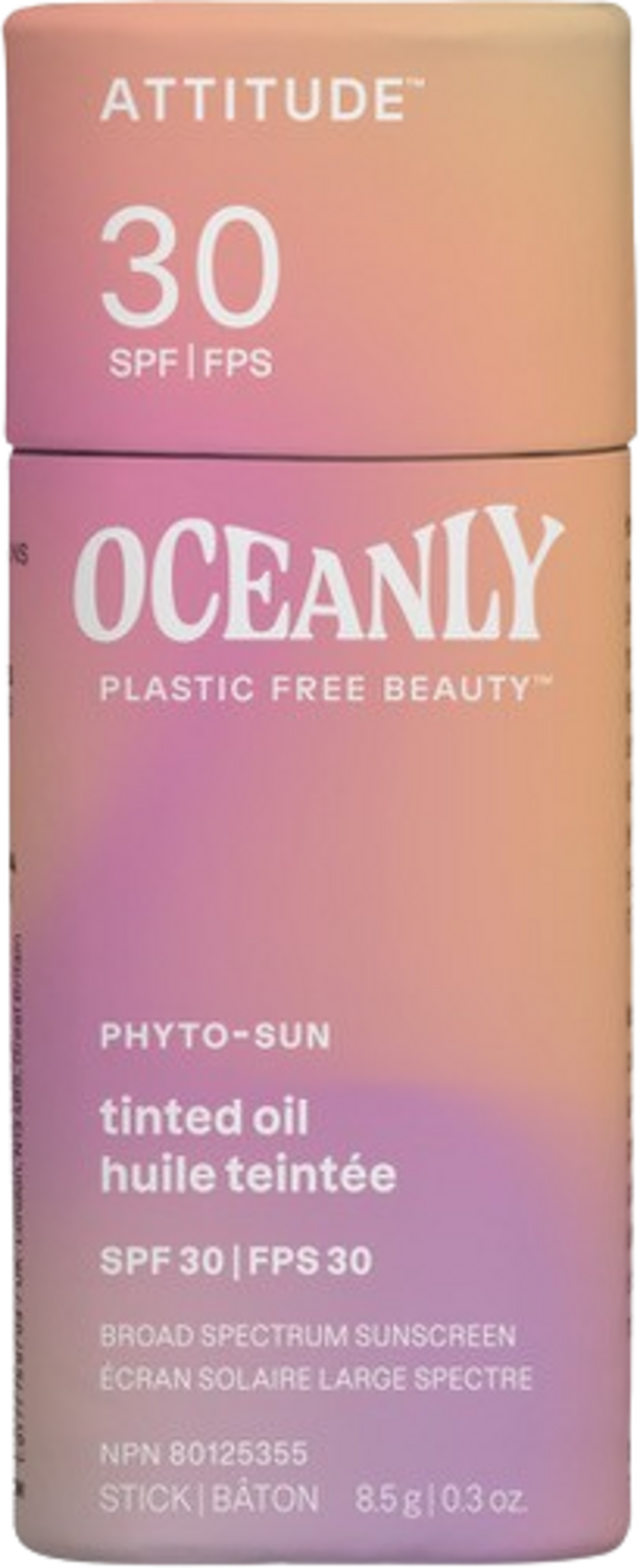 ATTITUDE  Oceanly PHYTO-SUN Tinted Oil Sunscreen SPF30, 8,5 g