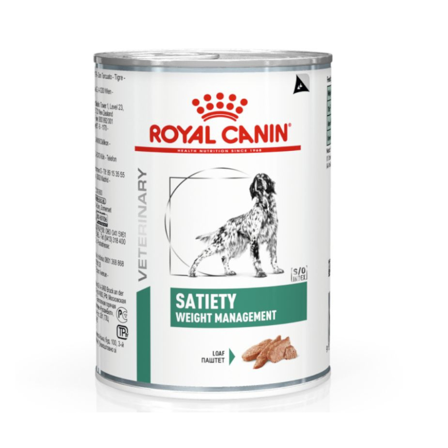 Patê Royal Canin Veterinary Satiety para Controle de Peso em Lata para Cães