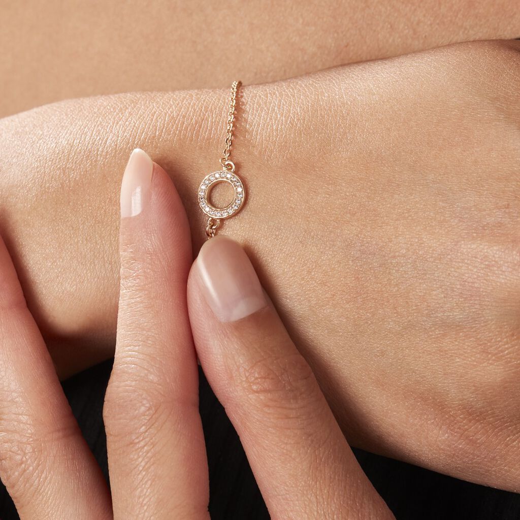 Bracelet Plaqué Or Klaar Oxydes De Zirconium