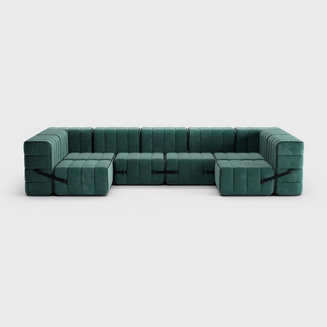 Curt-Set 15 - e.g. Flexibele U-bank - Barcelona - Groen