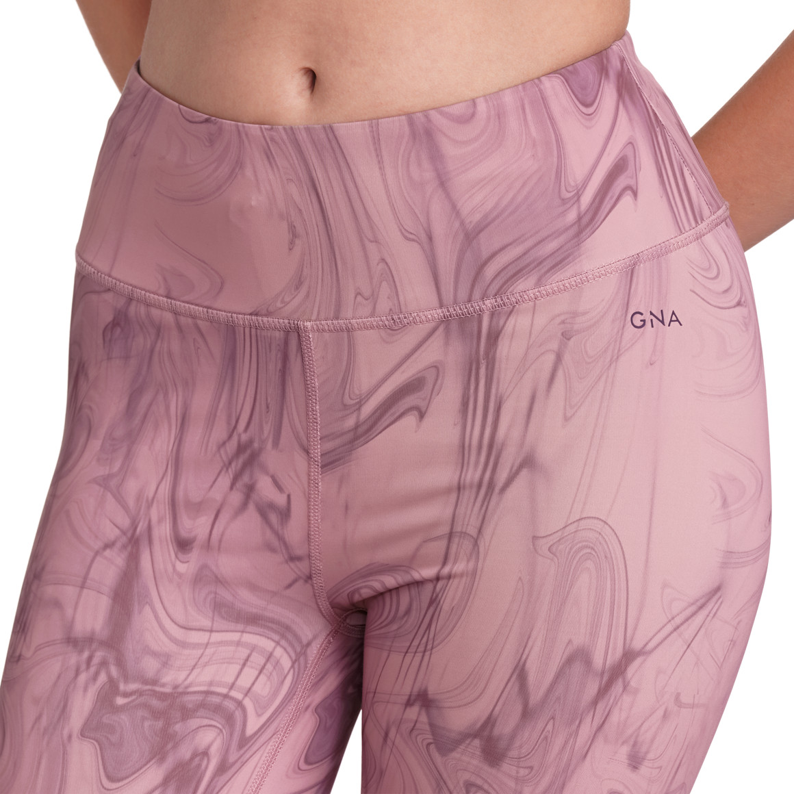 Gina Sports Damen Yoga-Leggings mit Allover-Muster rosa
