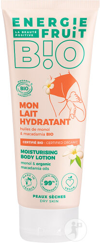 Energie Fruit Mon Doux Lait Corps Hydratant Certifié Bio Monoï & Macadamia Peaux Sèches Tube 200ml