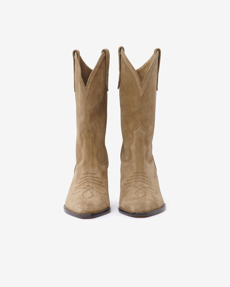 BOTTINES SANTIAGS EN CUIR VEAU VELOURS LULIETTE