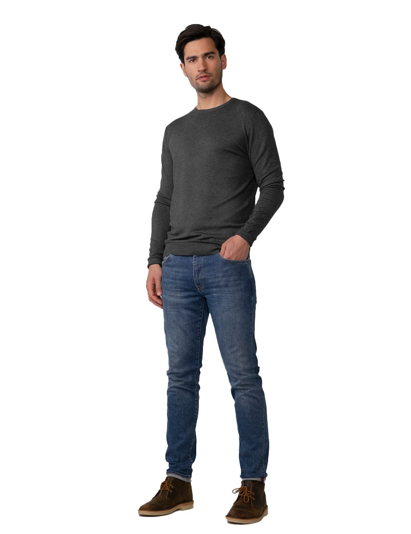 PETROL IND PULL HOMME EN MAILLE COL ROND STEAL MELEE