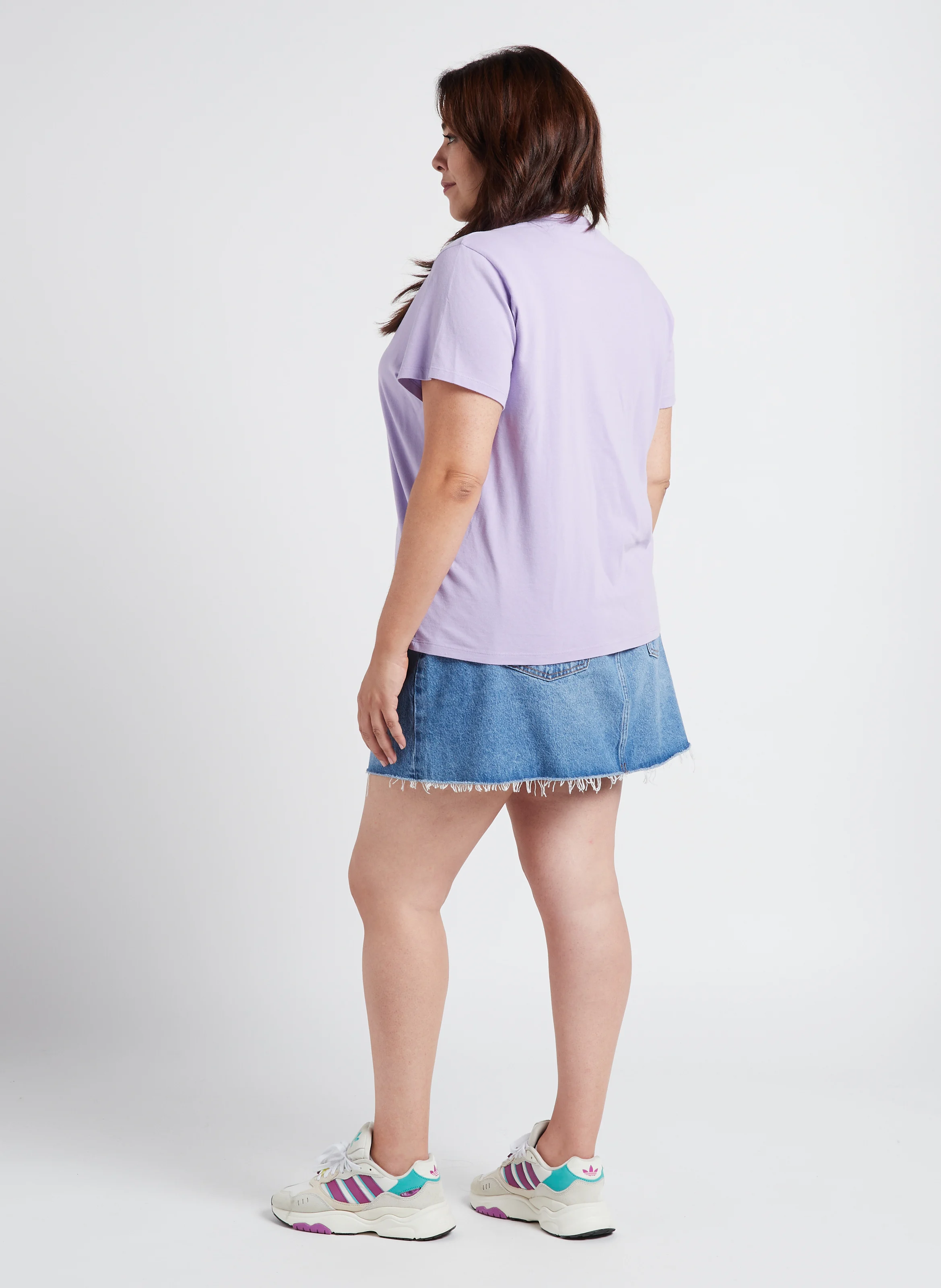 PLUS NEW ICON SKIRT - Jupe courte en denim de coton délavé | Jean Délavé