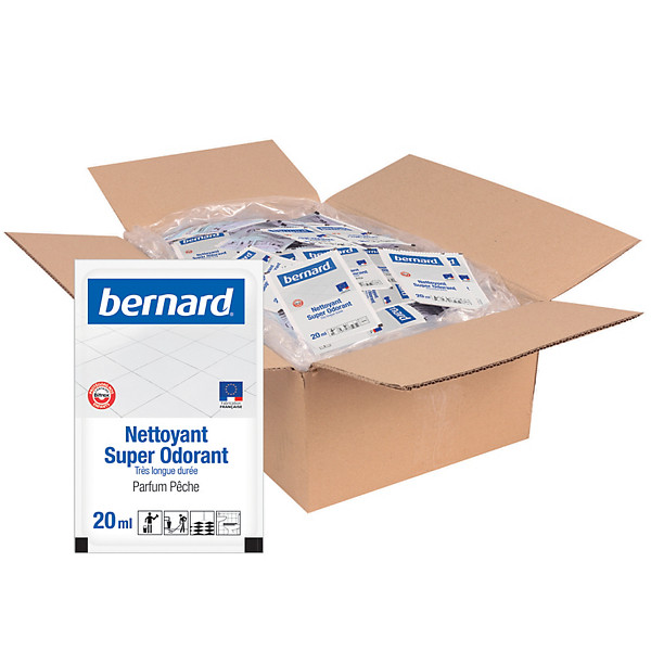 Nettoyant surodorant Bernard pêche 20 ml, lot de 250 doses