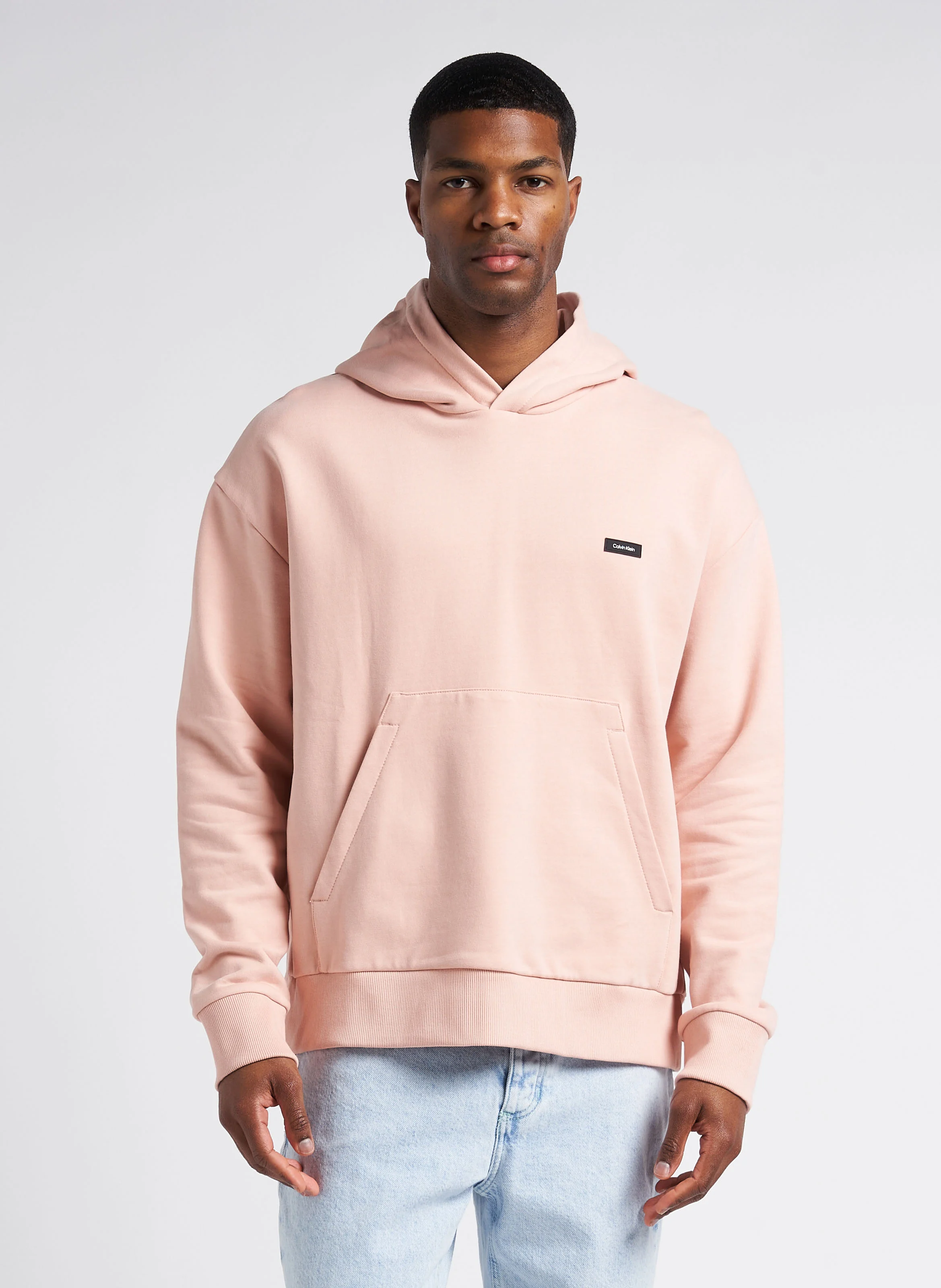 Sweat à capuche en coton| Rose