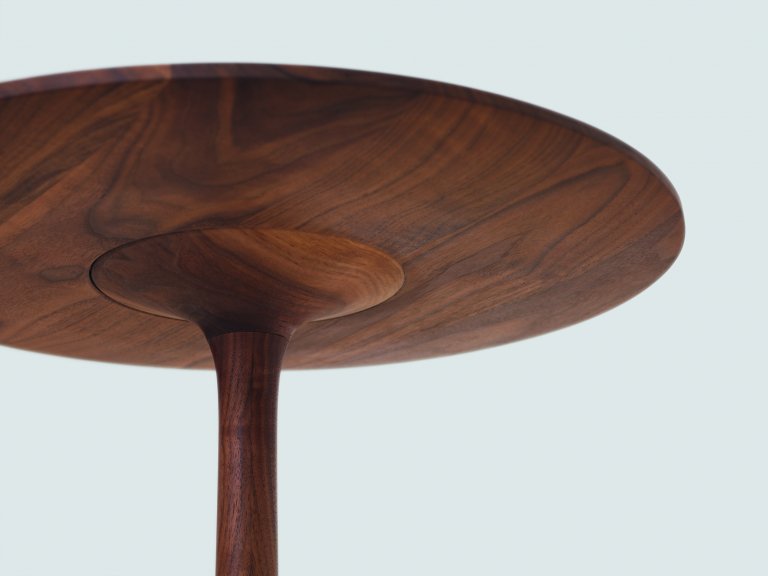 Zeitraum Turntable Couch bijzettafel 60 Amerikaans walnoten