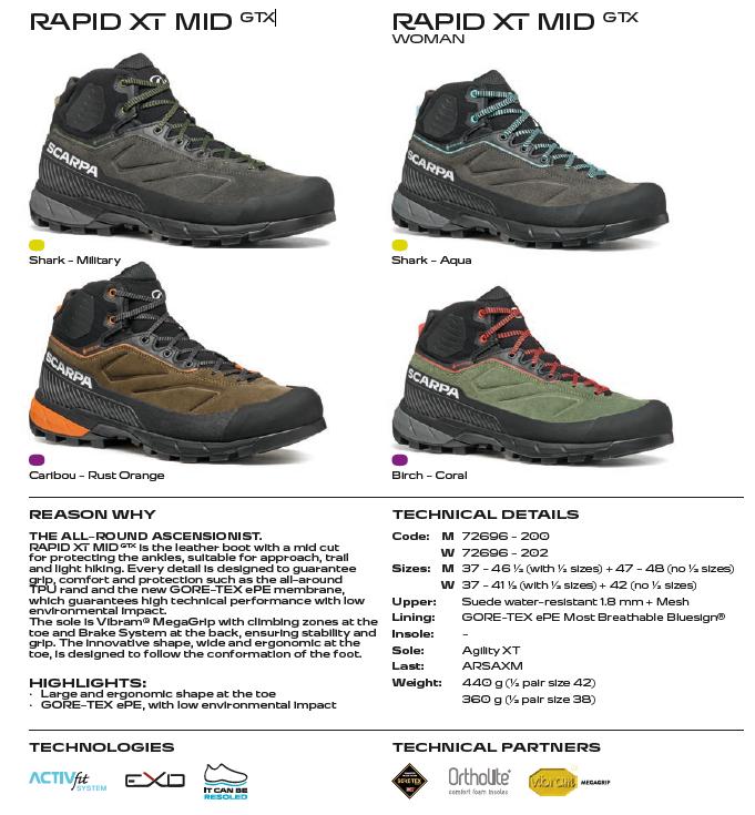 Scarpa Rapid XT Mid GTX
