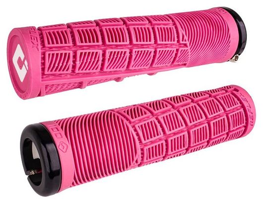 Paire de Grips Odi Reflex V2.1 135 mm Rose